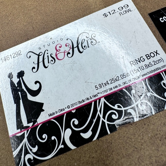 “And the two became one” Wedding Ring Bearer Ring Box… Happily, only used once! - Picture 2 of 4